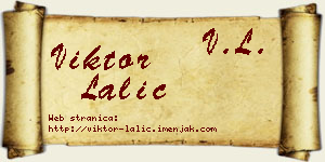 Viktor Lalić vizit kartica